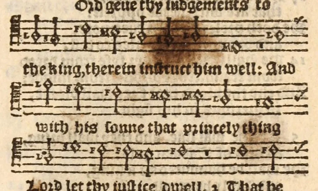 An illustration from The whole booke of Psalmes, collected into English meetre, 1597, leaf 53