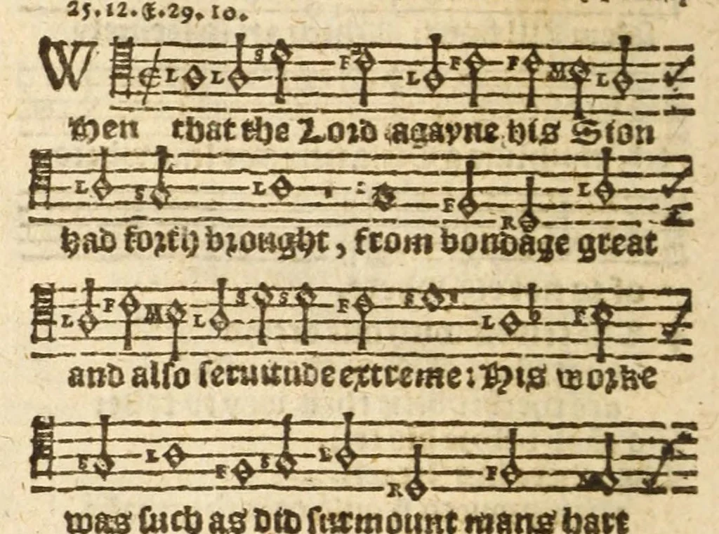 An illustration from The whole booke of Psalmes, collected into English meetre, 1597, leaf 90