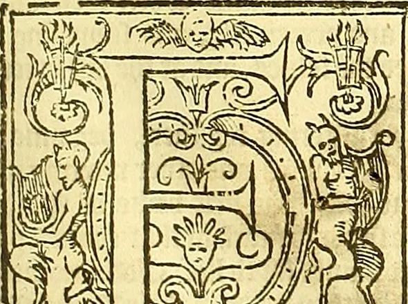 An illustration from The whole workes of W. Tyndall, Iohn Frith, and Doct. Barnes : three worthy martyrs and principall teachers of this Churche of England, 1573, leaf 10