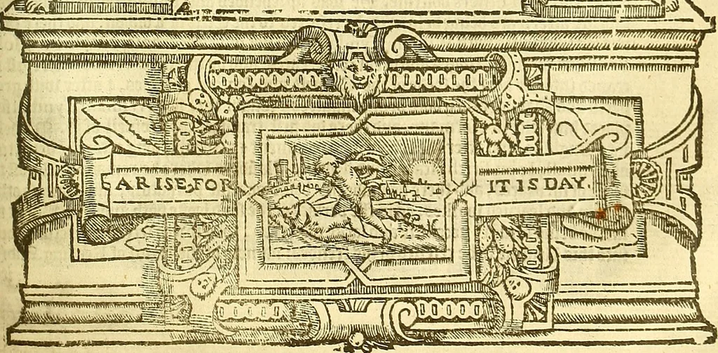 An illustration from The whole workes of W. Tyndall, Iohn Frith, and Doct. Barnes : three worthy martyrs and principall teachers of this Churche of England, 1573, leaf 514