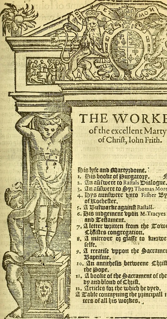 An illustration from The whole workes of W. Tyndall, Iohn Frith, and Doct. Barnes : three worthy martyrs and principall teachers of this Churche of England, 1573, leaf 514