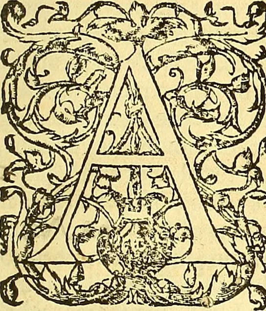 An illustration from The whole workes of W. Tyndall, Iohn Frith, and Doct. Barnes : three worthy martyrs and principall teachers of this Churche of England, 1573, leaf 6