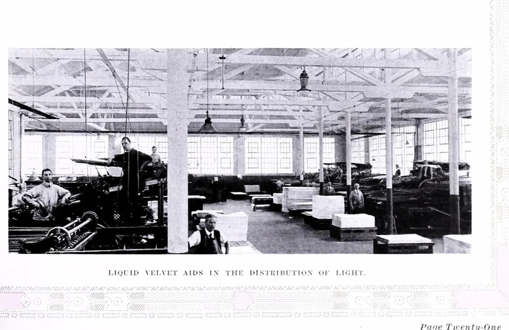 An illustration from Why architects specify O'Brien's Liquid velvet : made by the O'Brien Varnish Company, South Bend, Ind., 1913, leaf 27