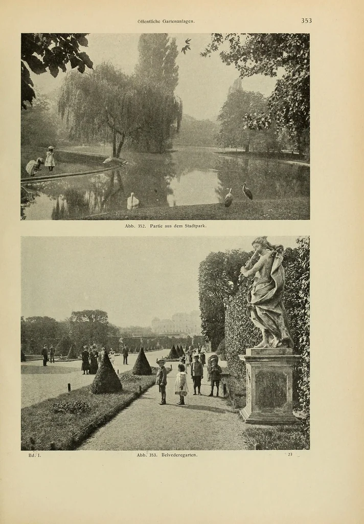 An illustration from Wien am Anfang des XX. Jahrhunderts; ein Führer in technischer und künstlerischer Richtung .., 1905, leaf 423