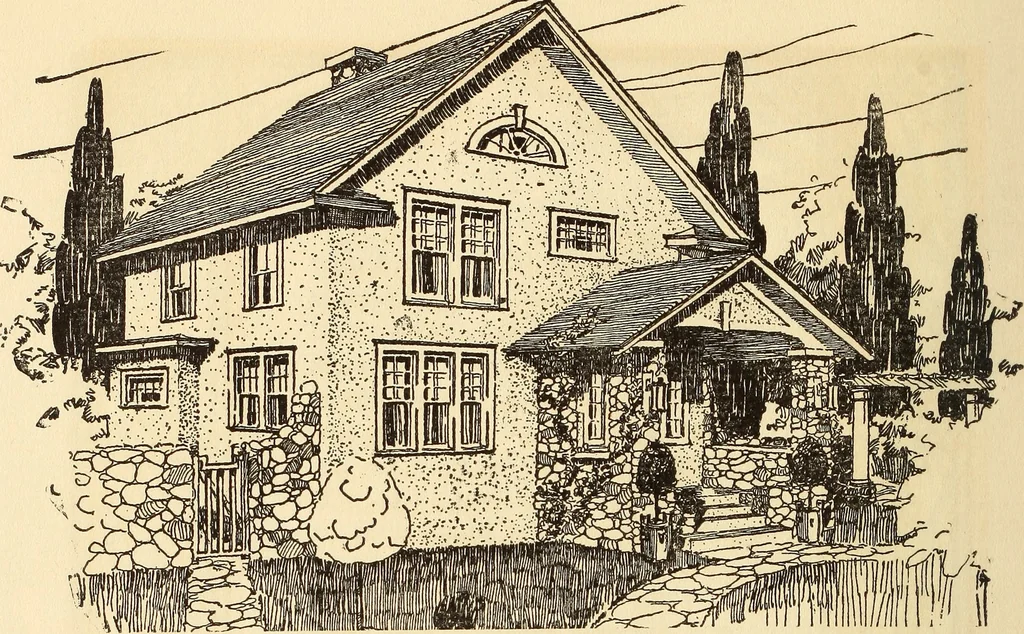 An illustration from Wildwood homes : being a collection of houses and details with suggestions for the home builder, 1912, leaf 21