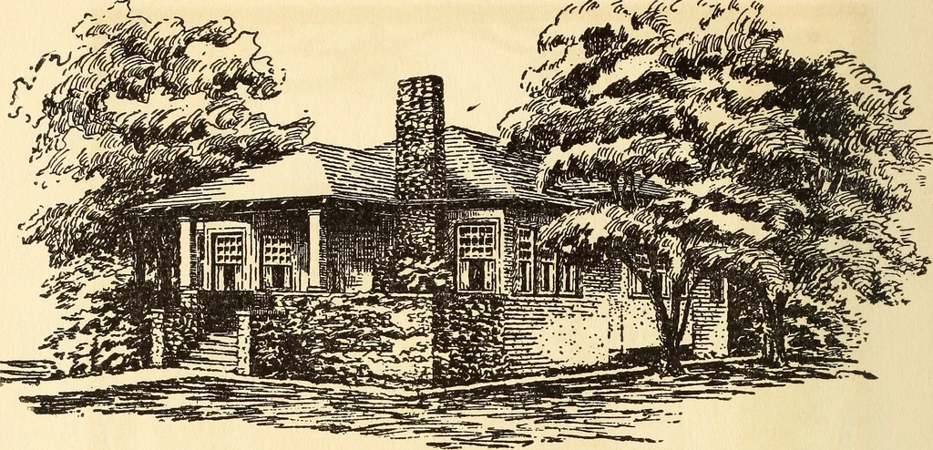 An illustration from Wildwood homes : being a collection of houses and details with suggestions for the home builder, 1912, leaf 27