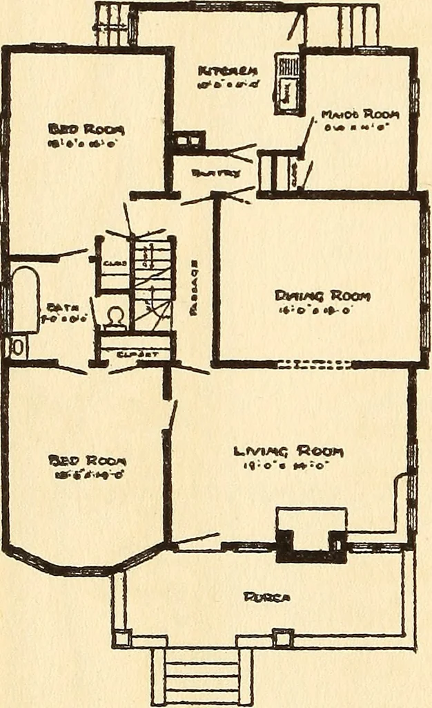 An illustration from Wildwood homes : being a collection of houses and details with suggestions for the home builder, 1912, leaf 27