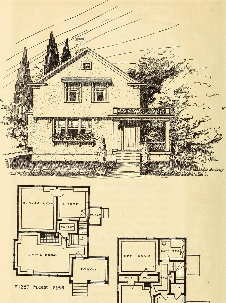 An illustration from Wildwood homes : being a collection of houses and details with suggestions for the home builder, 1912, leaf 31