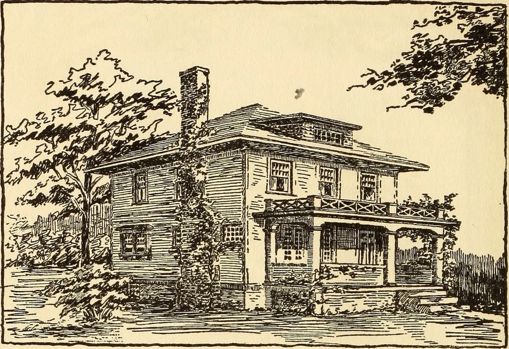 An illustration from Wildwood homes : being a collection of houses and details with suggestions for the home builder, 1912, leaf 37