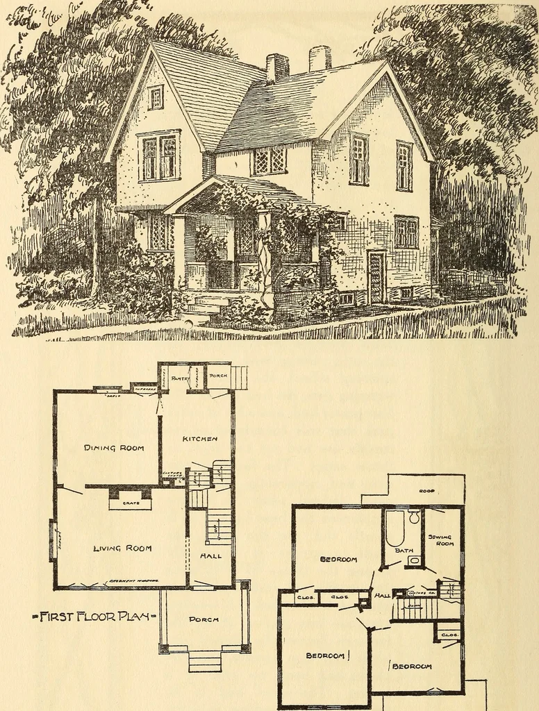 An illustration from Wildwood homes : being a collection of houses and details with suggestions for the home builder, 1912, leaf 41