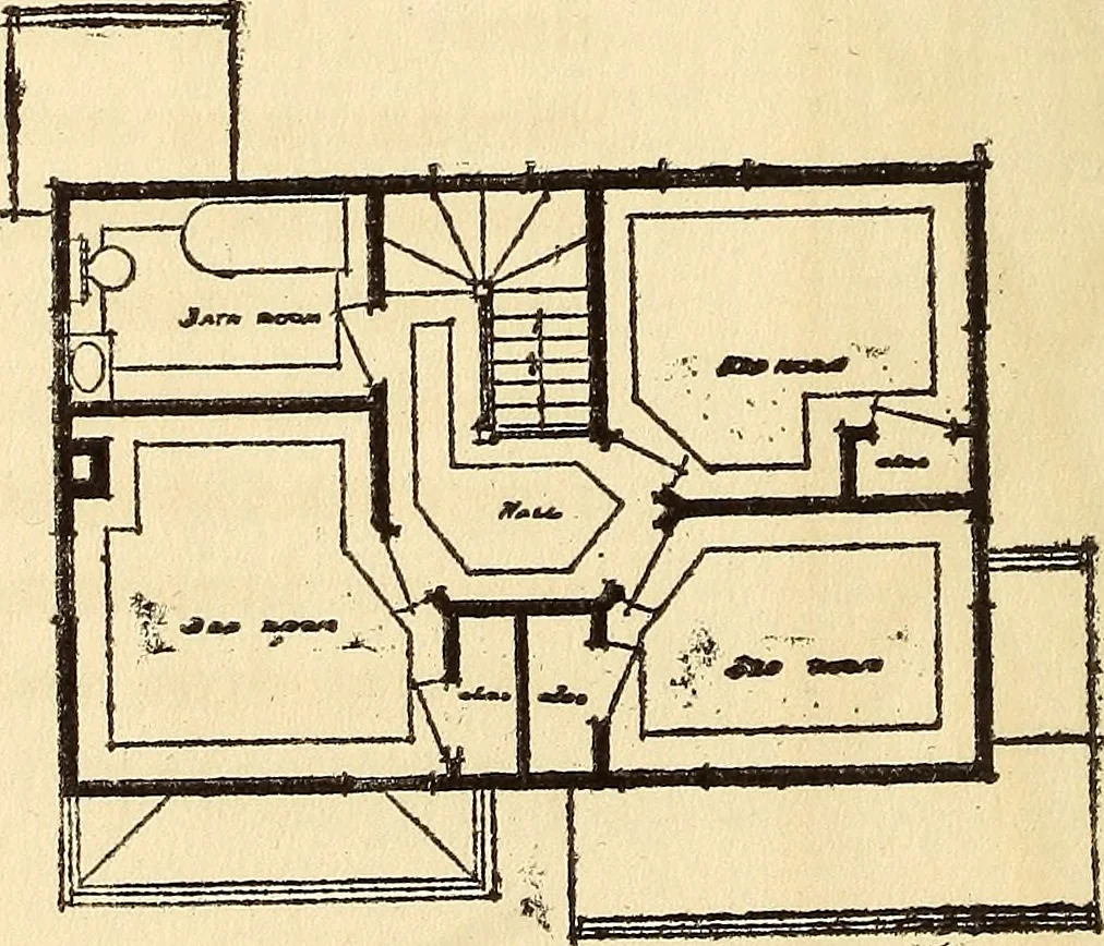 An illustration from Wildwood homes : being a collection of houses and details with suggestions for the home builder, 1912, leaf 45