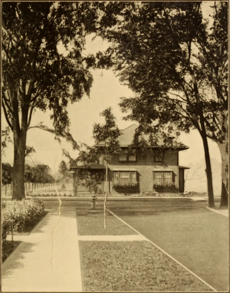 An illustration from Wildwood homes : being a collection of houses and details with suggestions for the home builder, 1912, leaf 8