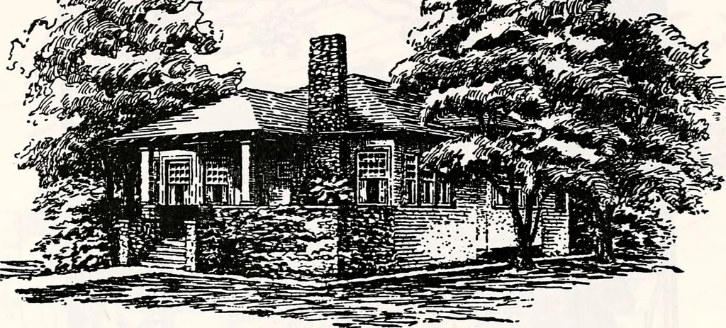 An illustration from Wildwood homes : being a collection of houses and details with suggestions for the home builder, 1912, leaf 25