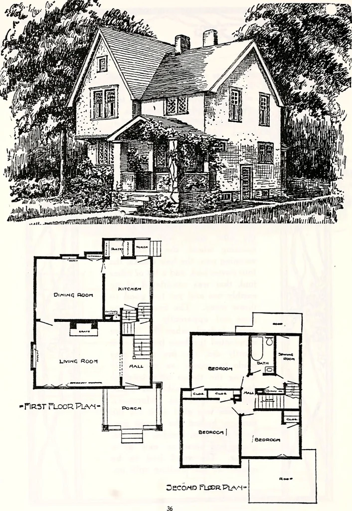 An illustration from Wildwood homes : being a collection of houses and details with suggestions for the home builder, 1912, leaf 39