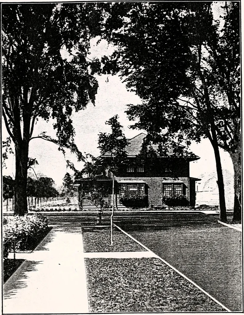 An illustration from Wildwood homes : being a collection of houses and details with suggestions for the home builder, 1912, leaf 6