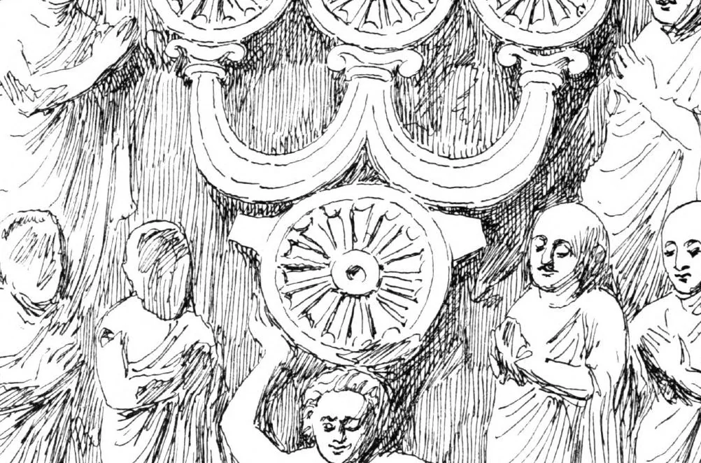 An illustration from The Buddhist Praying-Wheel, 1896, leaf 162