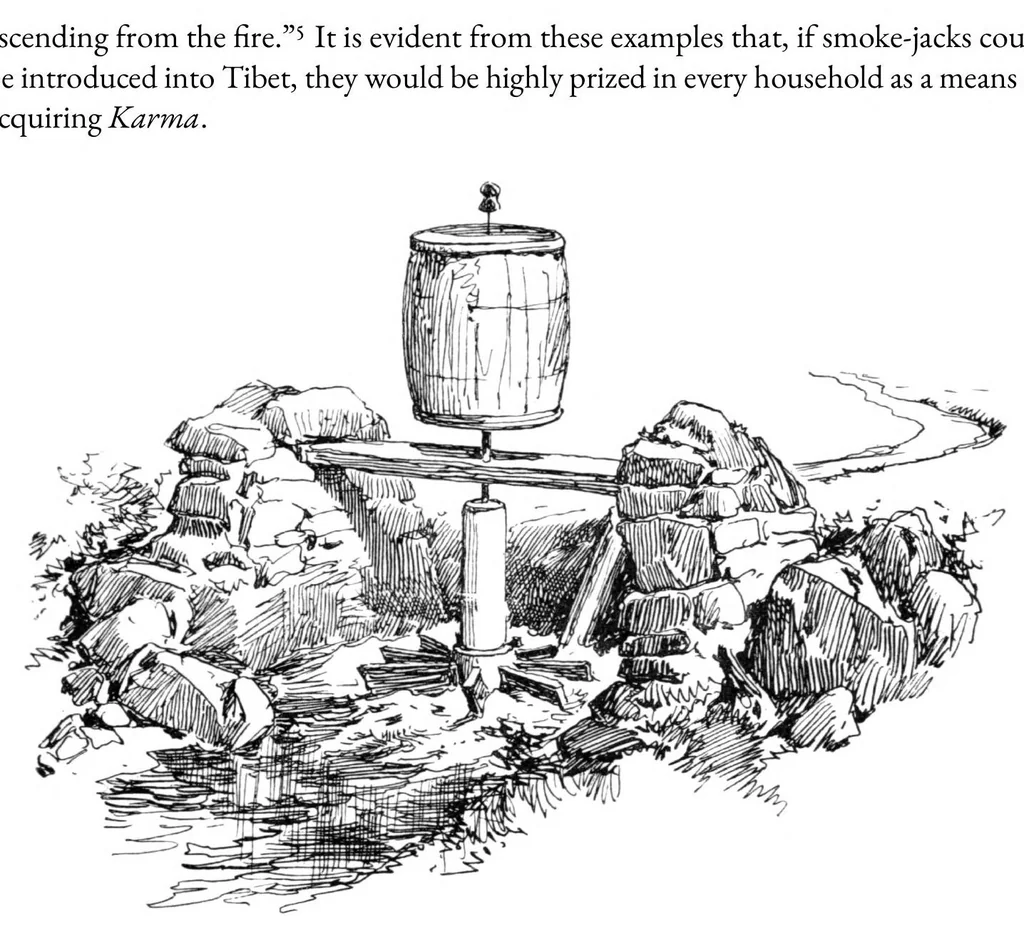 An illustration from The Buddhist Praying-Wheel, 1896, leaf 17