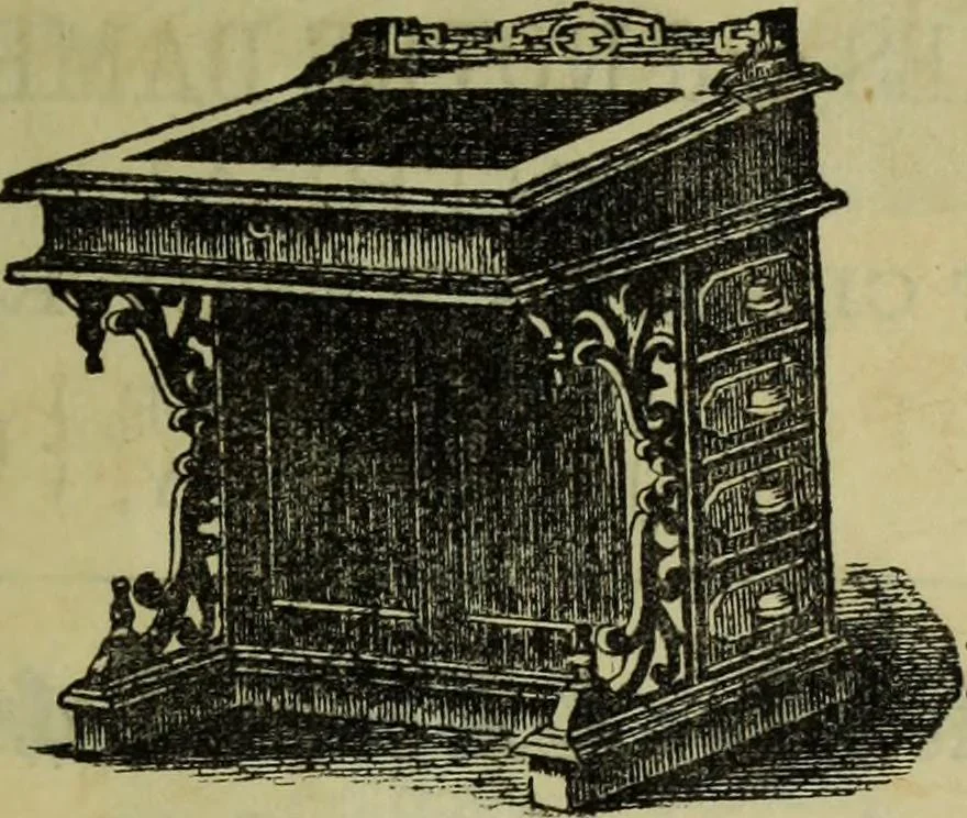 An illustration from William Caxton; the first English printer, 1877, leaf 28