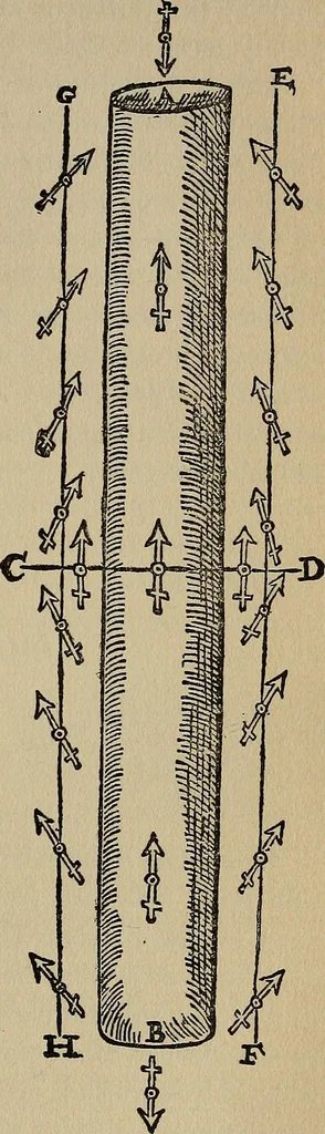 An illustration from William Gilbert of Colchester, physician of London, On the loadstone and magnetic bodies and on the great magnet the earth. A new physiology, demonstrated with many arguments and experiments .., 1893, leaf 304
