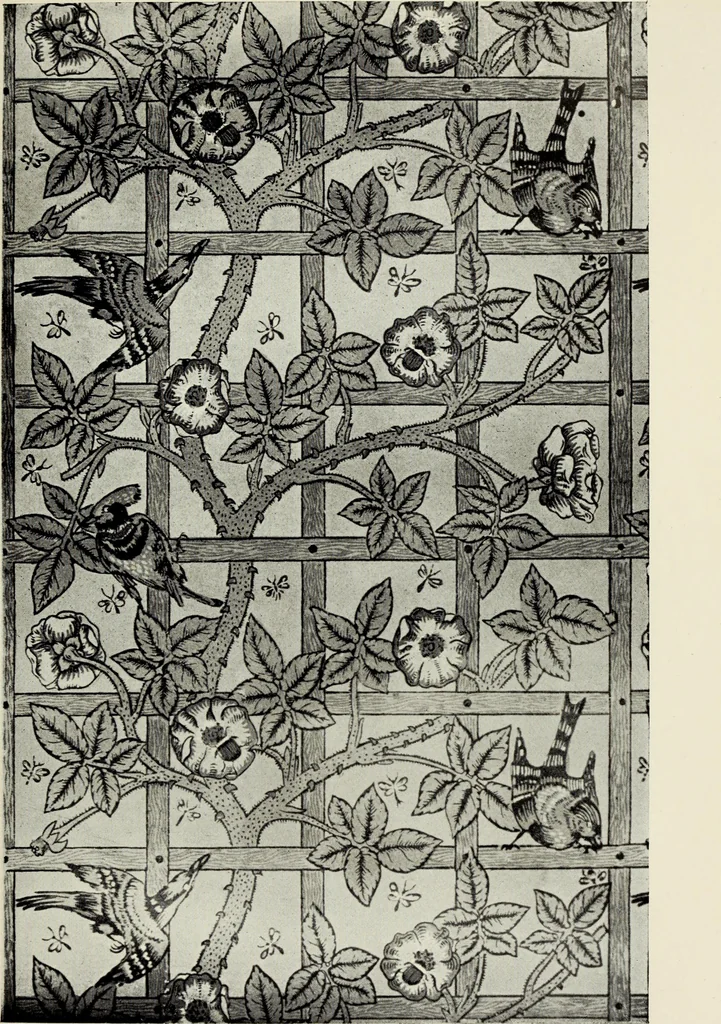 An illustration from William Morris, his art, his writings, and his public life : a record, 1898, leaf 124