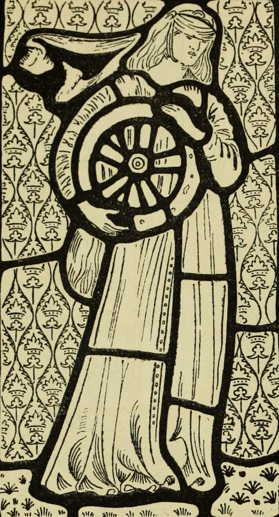 An illustration from William Morris, his art, his writings, and his public life : a record, 1898, leaf 65