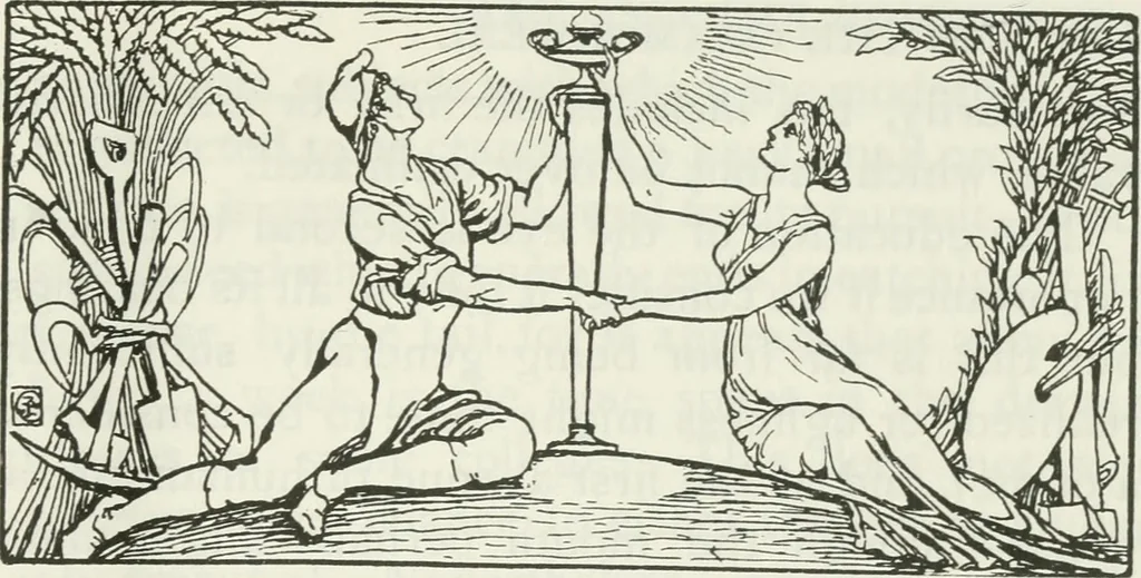 An illustration from William Morris to Whistler; papers and addresses on art and craft and the commonweal, 1911, leaf 258
