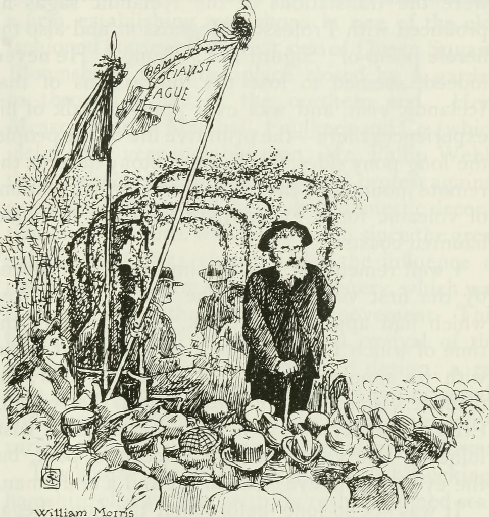 An illustration from William Morris to Whistler; papers and addresses on art and craft and the commonweal, 1911, leaf 32