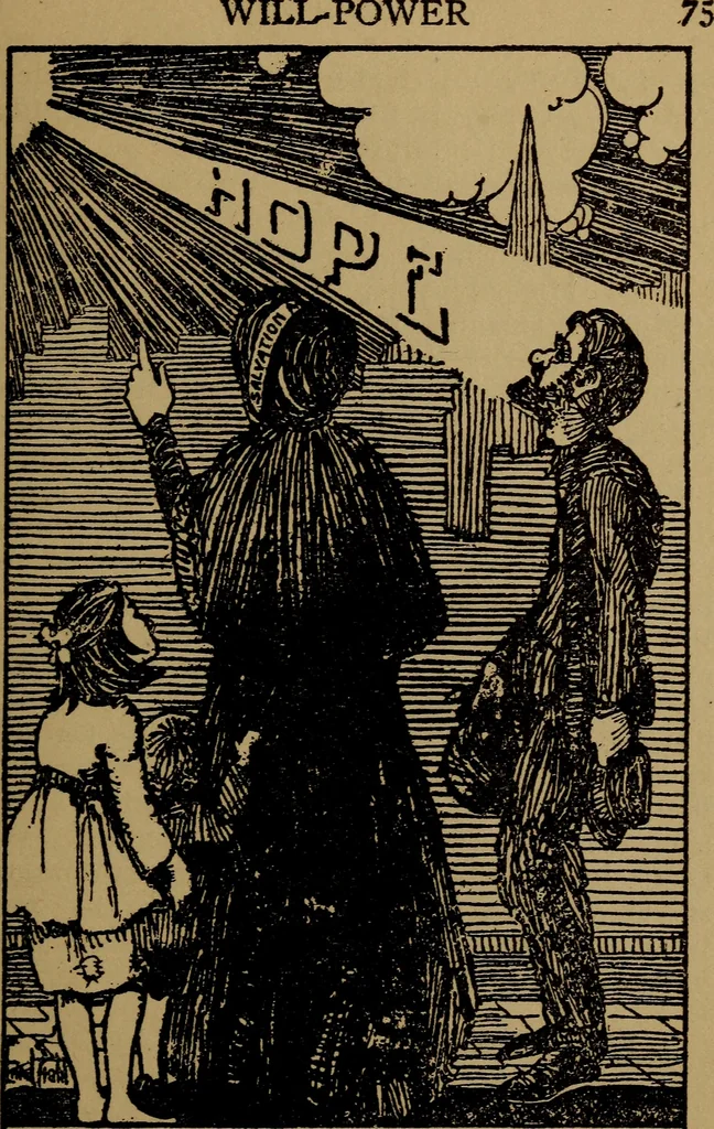 An illustration from Will-power, personal magnetism, memory-training, and success, 1921, leaf 80