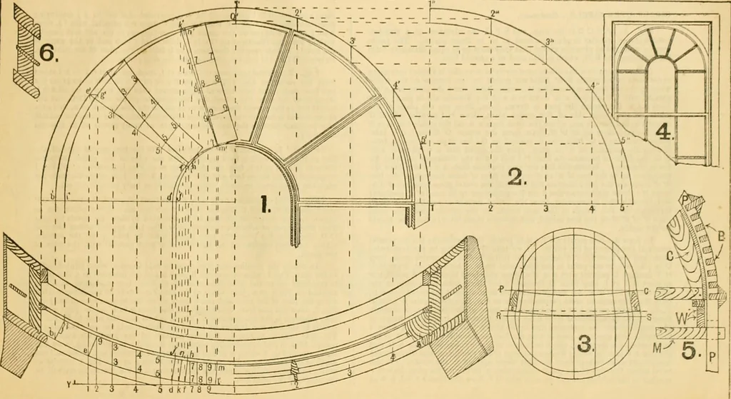 An illustration from Wilson’s Carpentry and joinery / by John Wilson, 1891, leaf 100