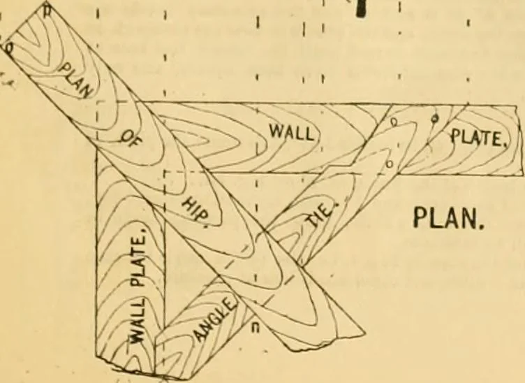 An illustration from Wilson’s Carpentry and joinery / by John Wilson, 1891, leaf 118