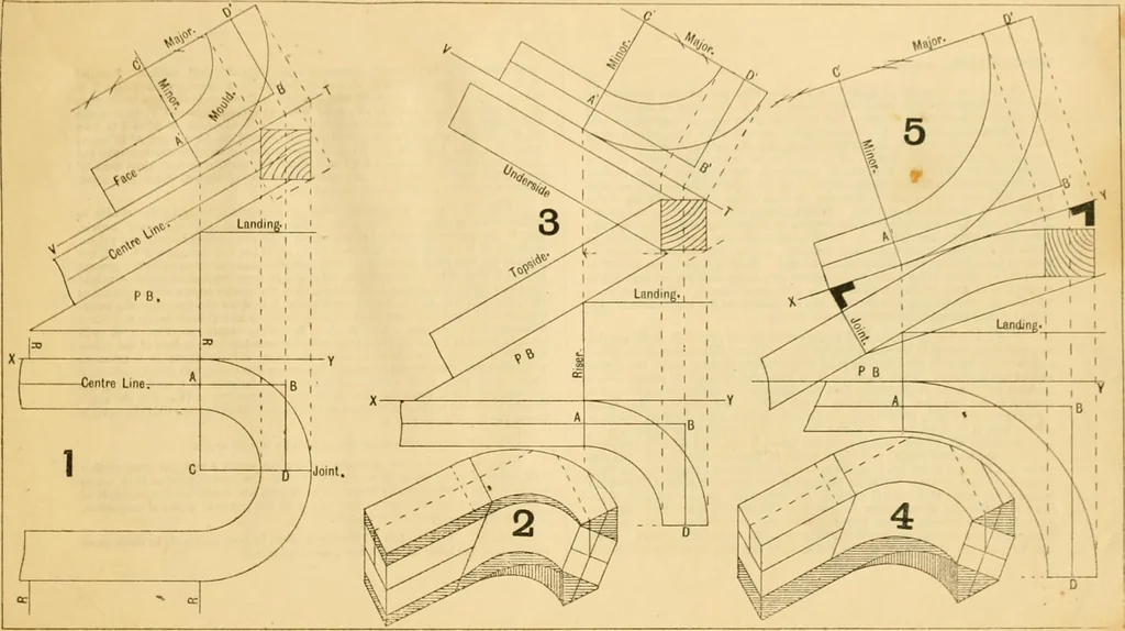 An illustration from Wilson’s Carpentry and joinery / by John Wilson, 1891, leaf 140