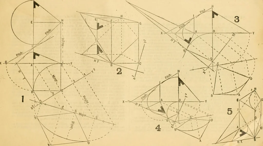 An illustration from Wilson’s Carpentry and joinery / by John Wilson, 1891, leaf 142