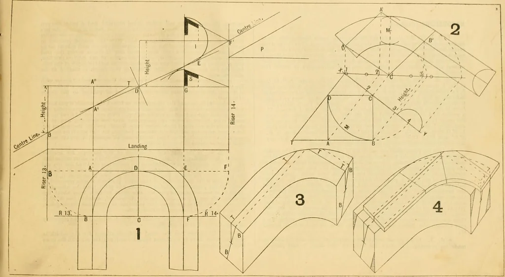 An illustration from Wilson’s Carpentry and joinery / by John Wilson, 1891, leaf 144