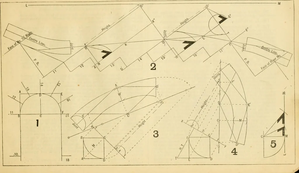 An illustration from Wilson’s Carpentry and joinery / by John Wilson, 1891, leaf 148