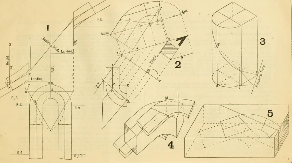 An illustration from Wilson’s Carpentry and joinery / by John Wilson, 1891, leaf 152