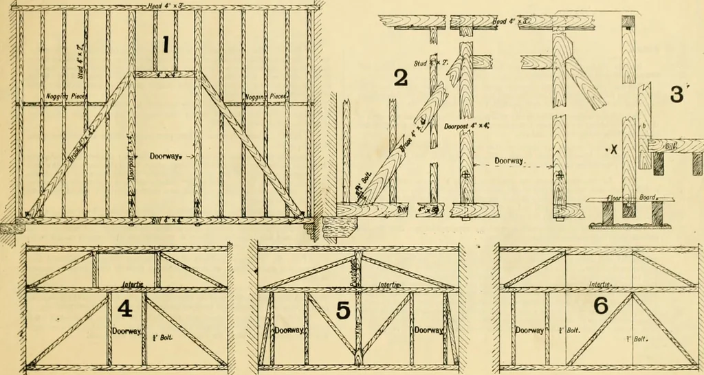 An illustration from Wilson’s Carpentry and joinery / by John Wilson, 1891, leaf 20
