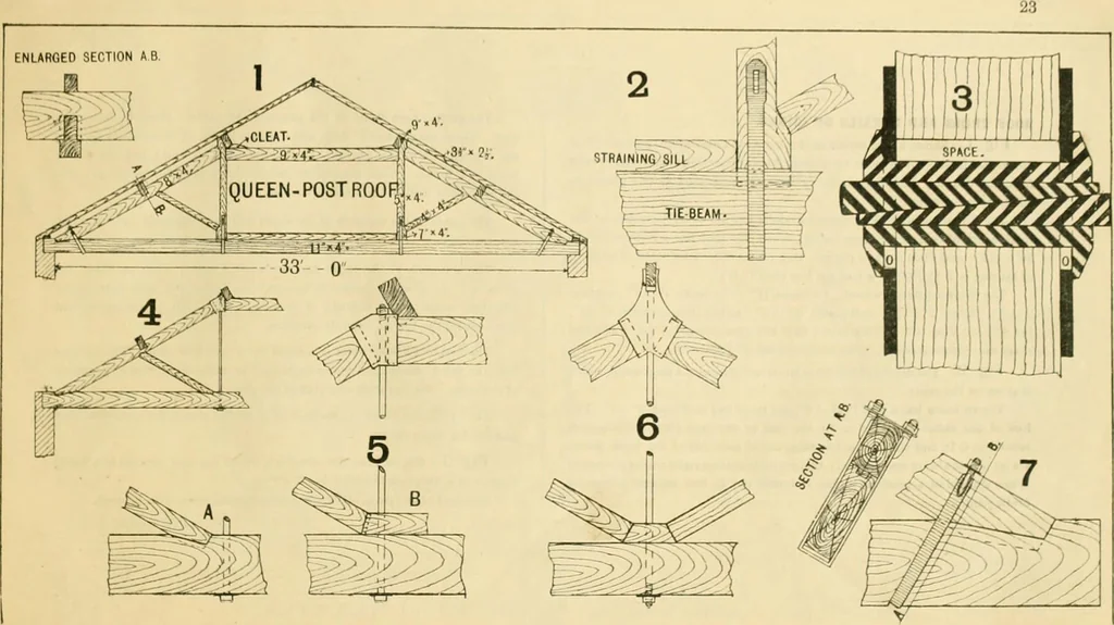 An illustration from Wilson’s Carpentry and joinery / by John Wilson, 1891, leaf 24