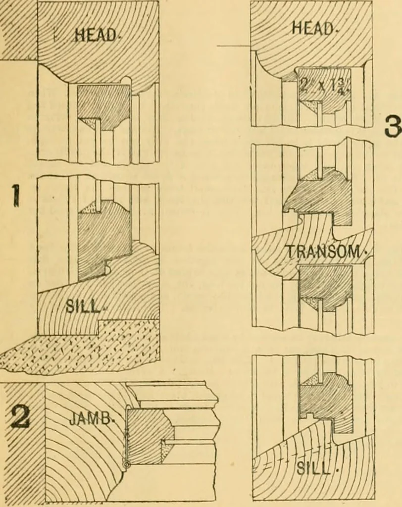 An illustration from Wilson’s Carpentry and joinery / by John Wilson, 1891, leaf 48
