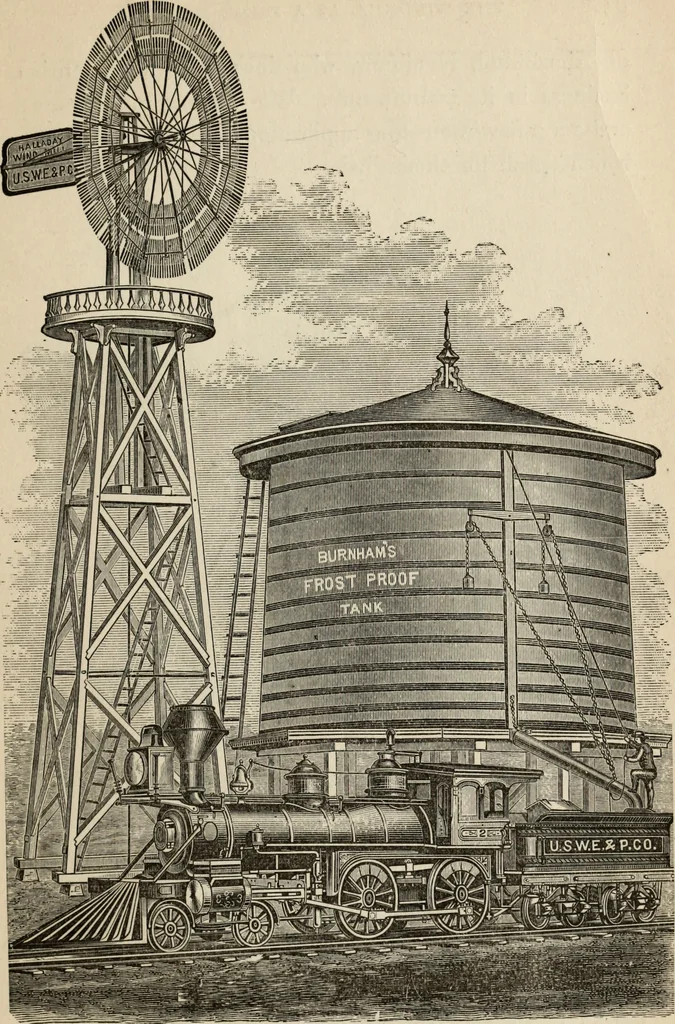 An illustration from The windmill as a prime mover, 1885, leaf 110