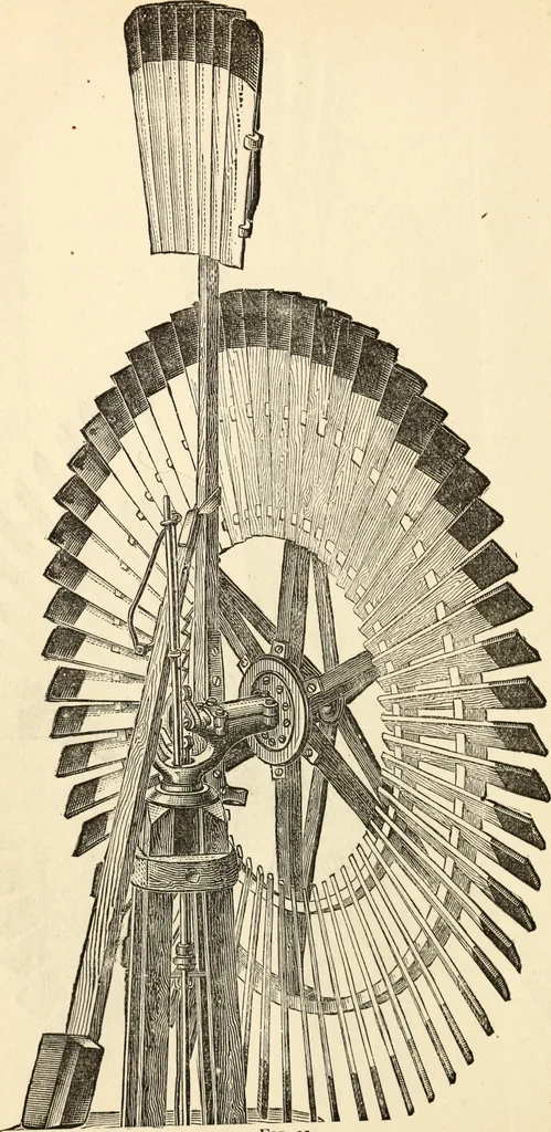 An illustration from The windmill as a prime mover, 1885, leaf 127