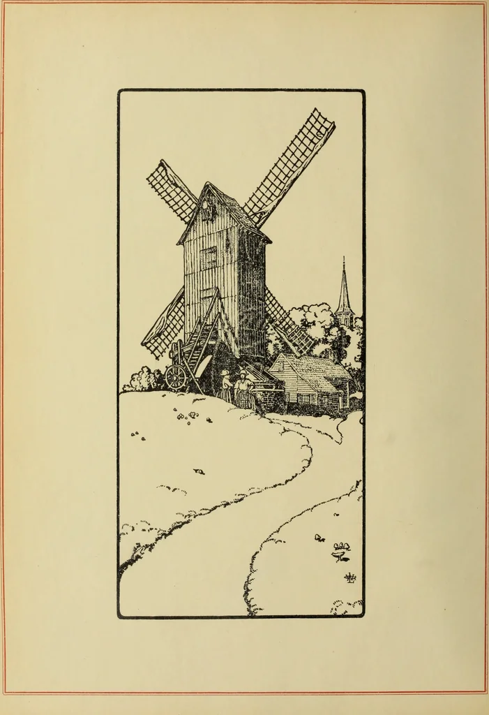 An illustration from Windmill electric plants, 1909, leaf 9