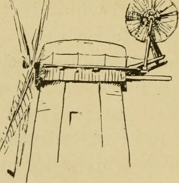 An illustration from Windmills, picturesque and historic : the Motors of the past / by F.H. Shelton, 1919, leaf 15