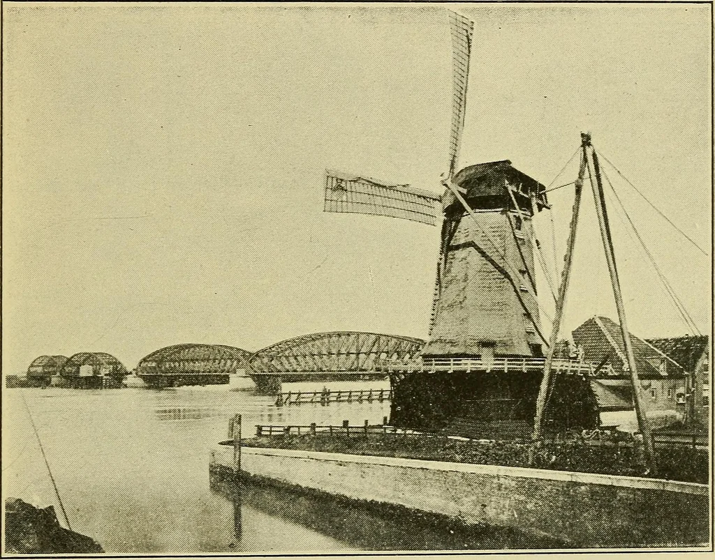 An illustration from Windmills, picturesque and historic : the Motors of the past / by F.H. Shelton, 1919, leaf 16
