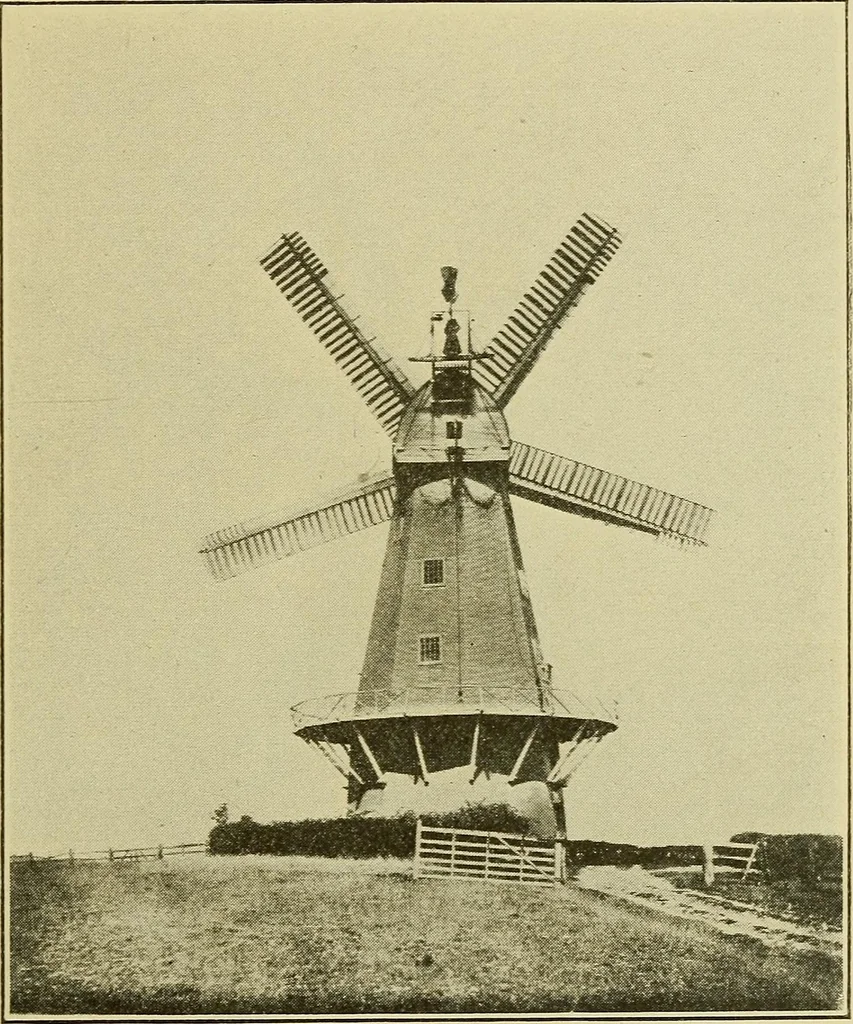 An illustration from Windmills, picturesque and historic : the Motors of the past / by F.H. Shelton, 1919, leaf 20