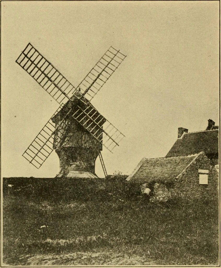 An illustration from Windmills, picturesque and historic : the Motors of the past / by F.H. Shelton, 1919, leaf 23