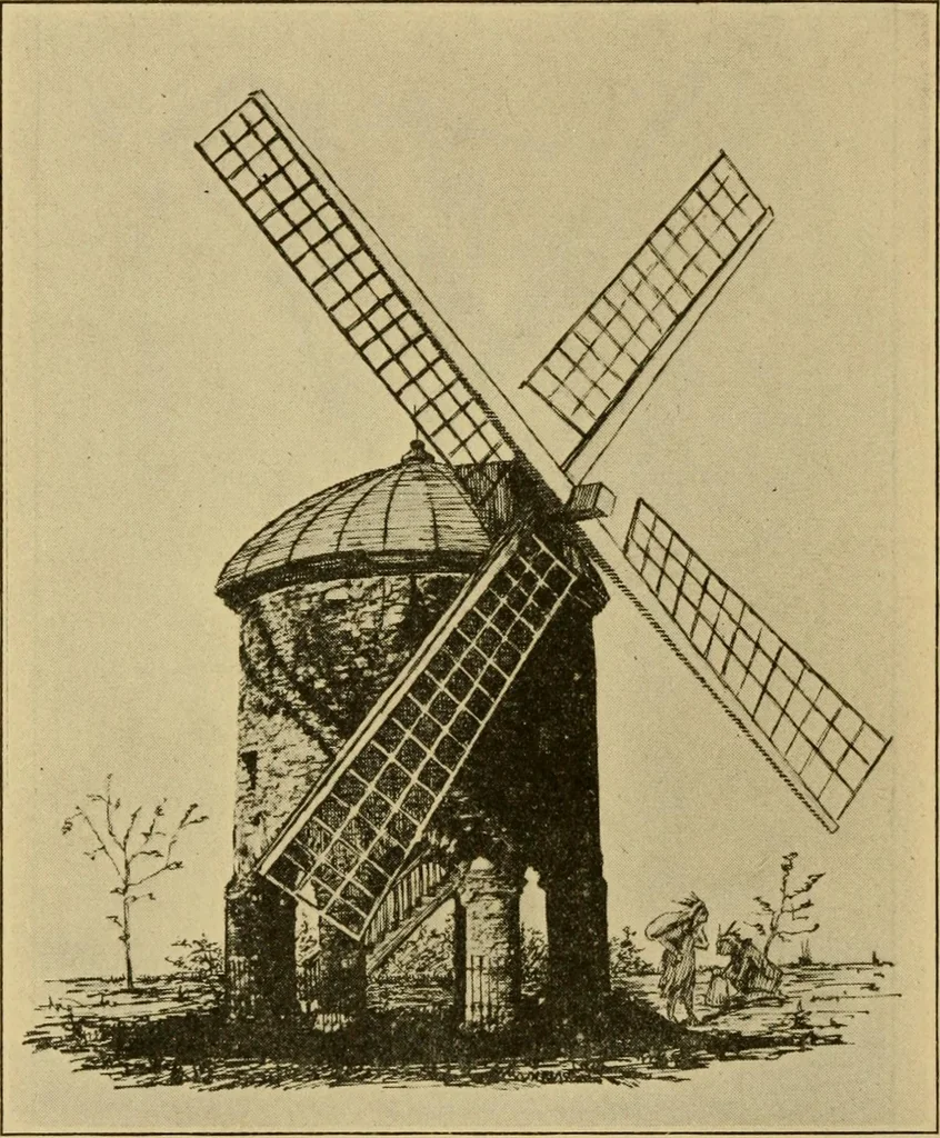 An illustration from Windmills, picturesque and historic : the Motors of the past / by F.H. Shelton, 1919, leaf 31