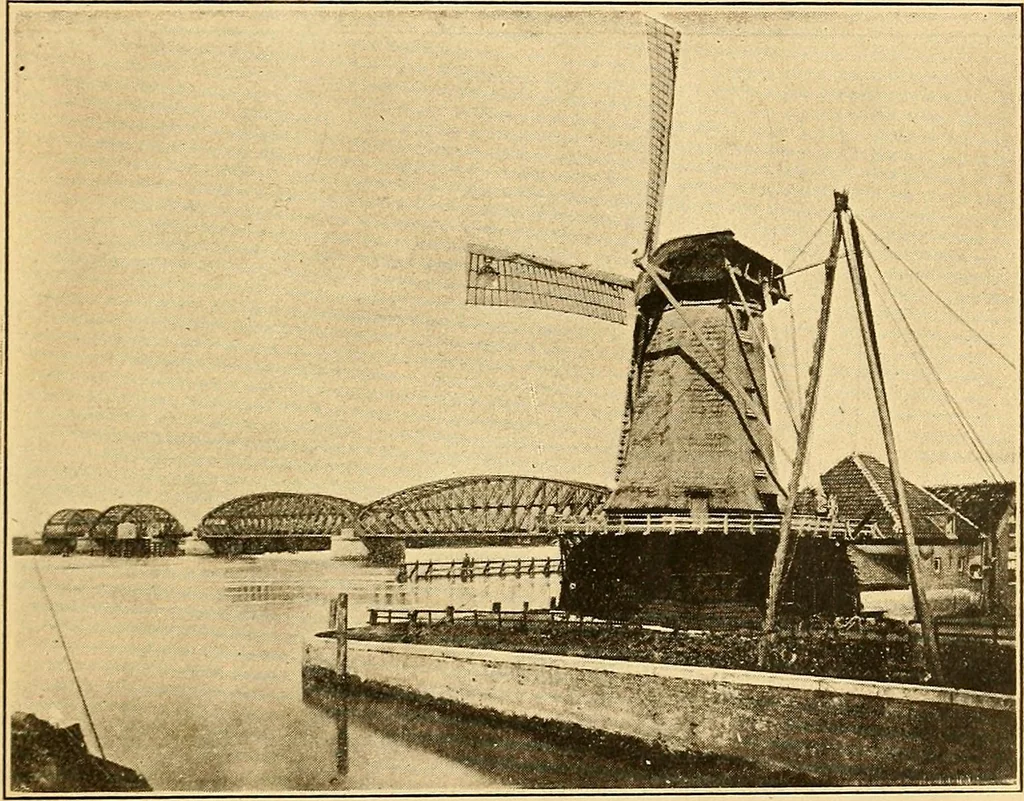 An illustration from Windmills, picturesque and historic : the Motors of the past, 1919, leaf 18