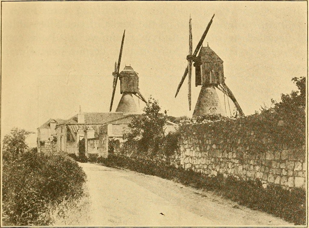 An illustration from Windmills, picturesque and historic : the Motors of the past, 1919, leaf 26