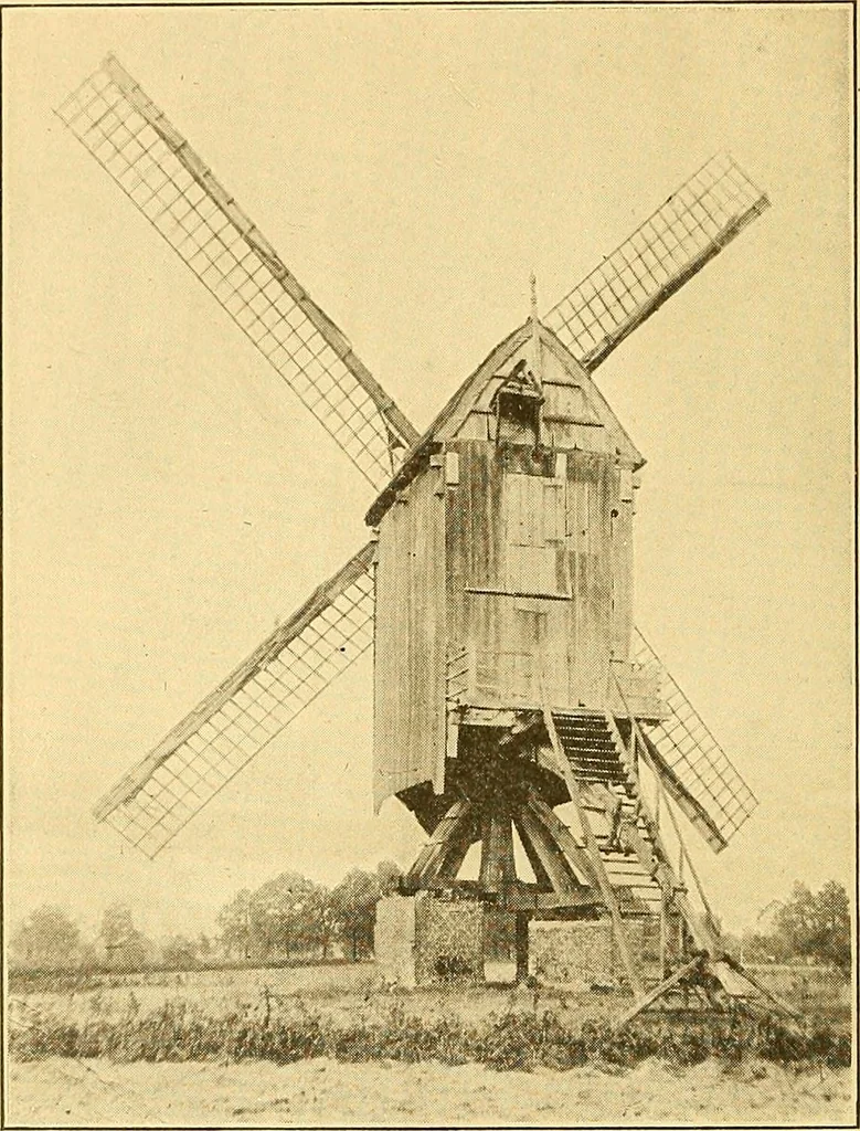 An illustration from Windmills, picturesque and historic : the Motors of the past, 1919, leaf 27