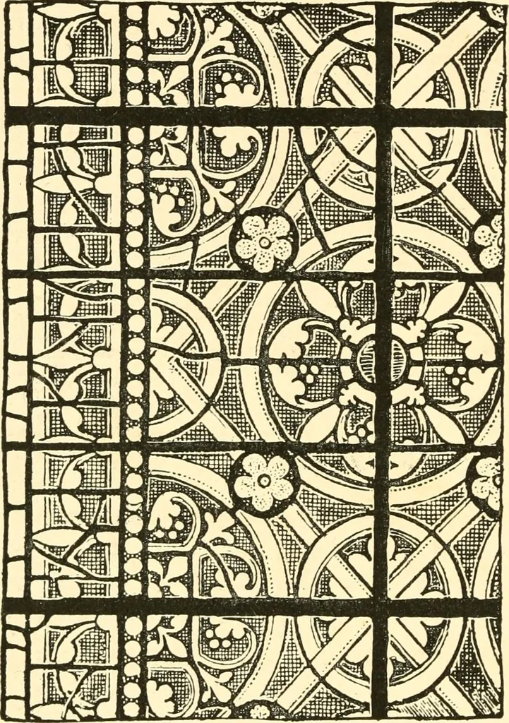 An illustration from Windows; a book about stained & painted glass, 1897, leaf 177